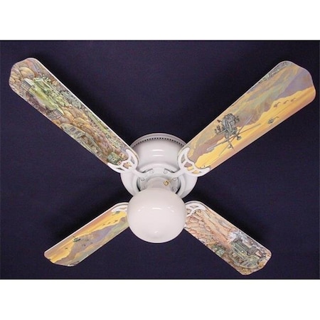 Ceiling Fan Designers Ceiling Fan Designers 42FAN-KIDS-ATMH Army Tanks Military Helicopter Ceiling Fan 42 in. 42FAN-KIDS-ATMH